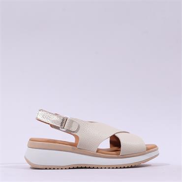 Oh My Sandals Cross Strap Slingback - Hielo